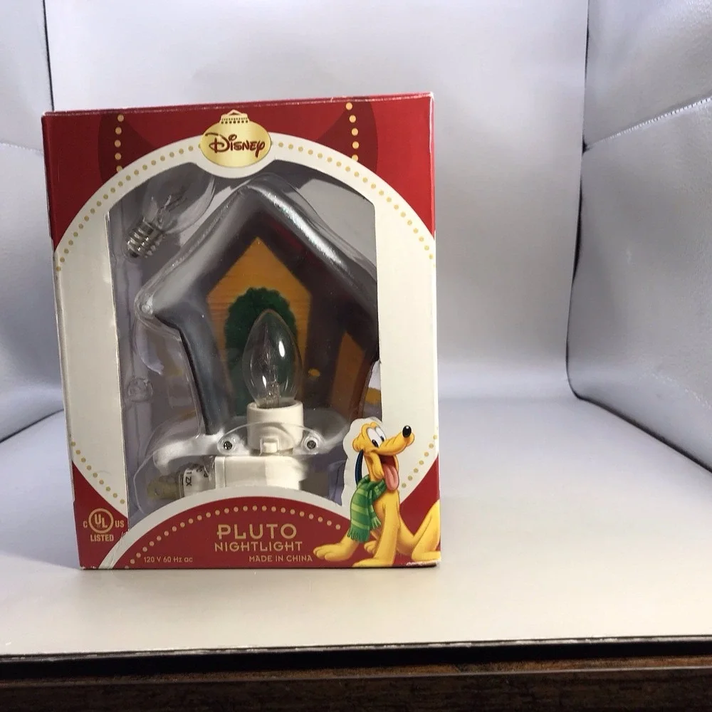 Disney Pluto Nightlight Christmas Spare Lightbulb Included
